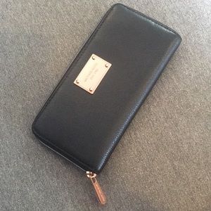 Michael by Michael Kors Black Leather Wallet